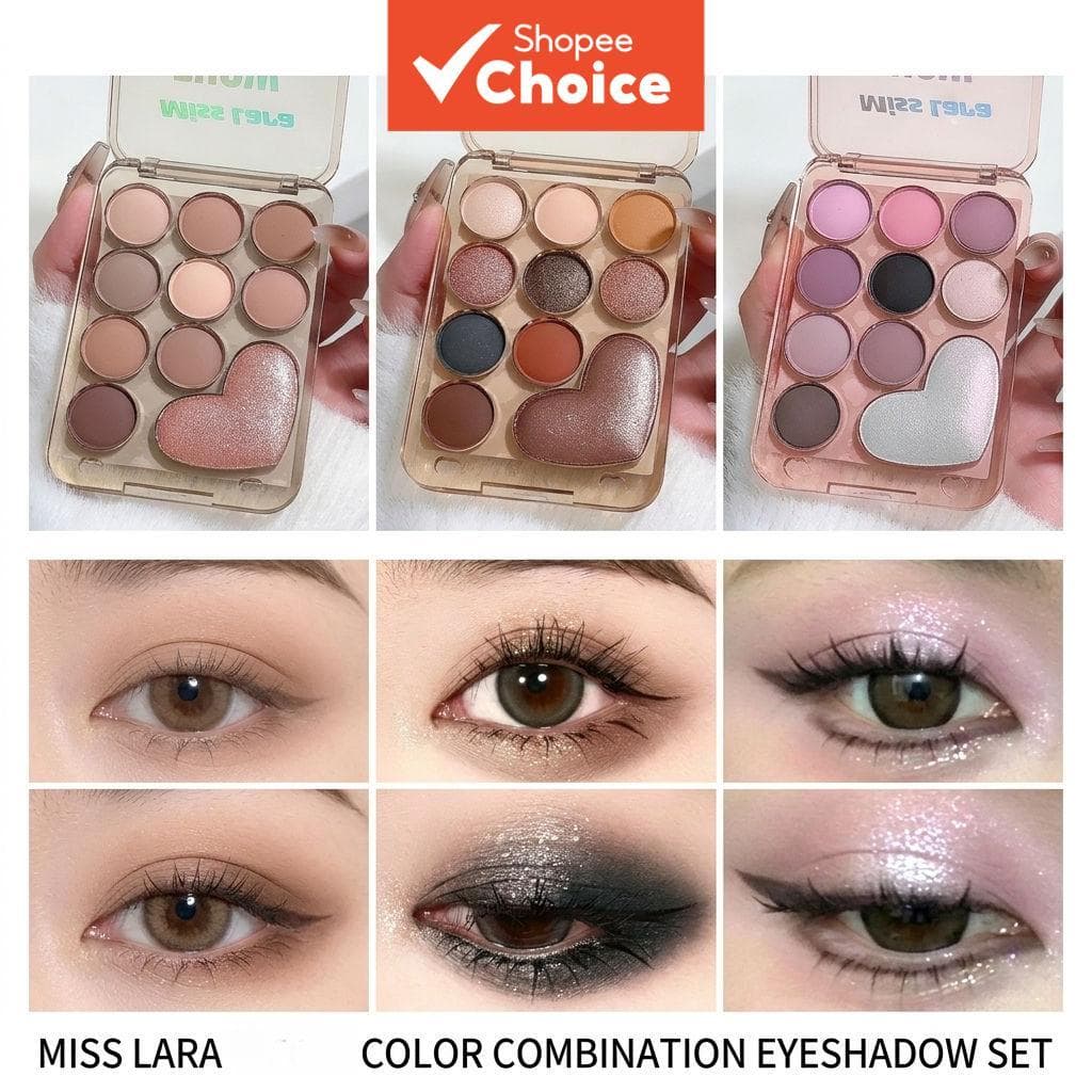 Escolha Suas 2 Paletas Favoritas – Conjunto Duplo De Sombras Personalizadas . 10 Cores Cada Com Fosco , Brilho E , À Pro