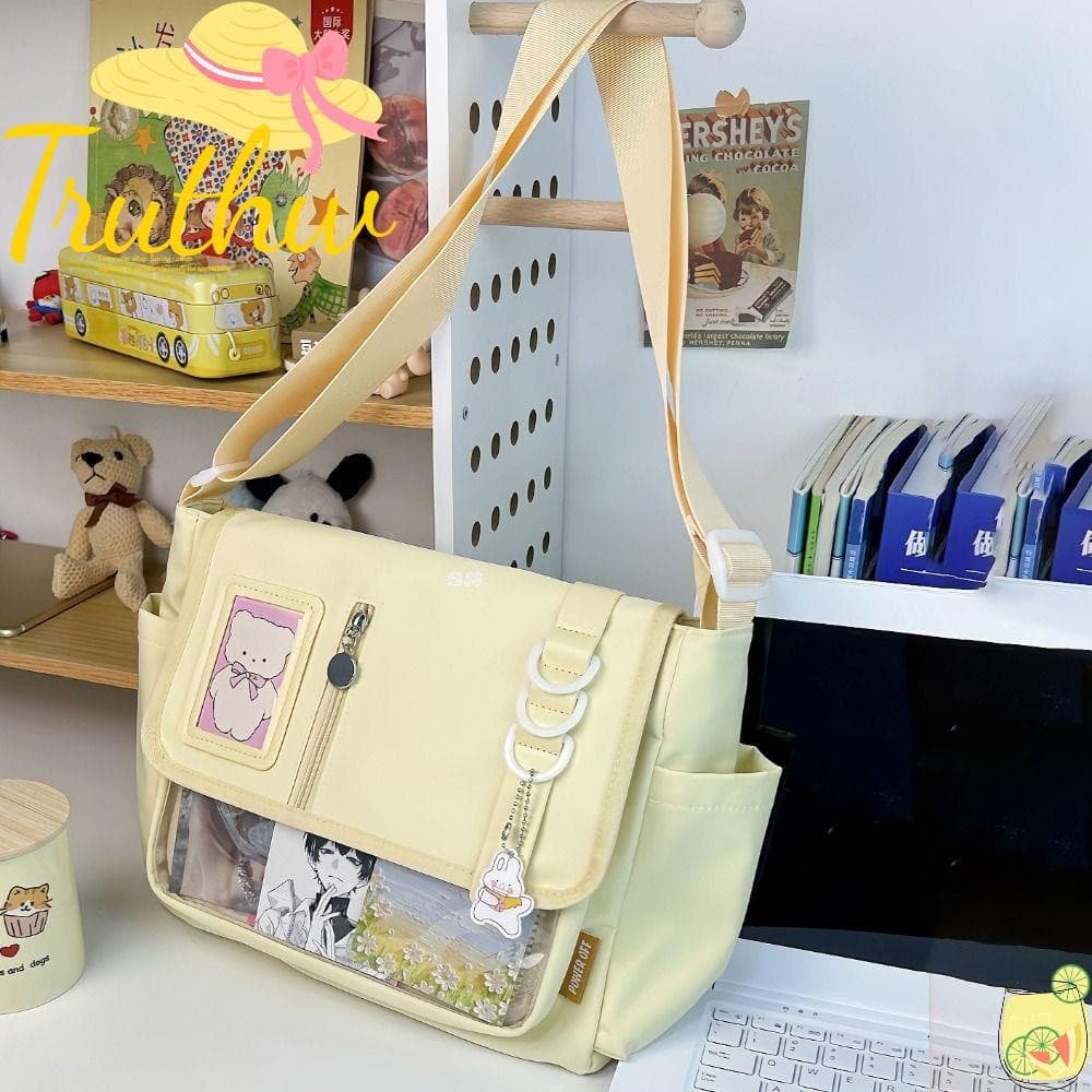 Bolsa Crossbody Transparente TRUTHW , JK Ita À Prova D'água Y2K , Bolsas Escolares Japonesas Harajuku Para Meninas Adole