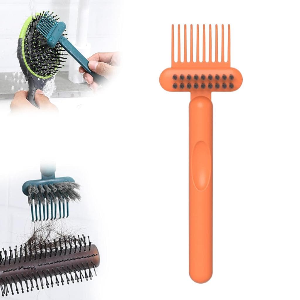 Limpador de Pentes 2 em 1 com Cerdas de Limpeza, Escova para Limpeza de Pentes, Remove Cabelos Sem Esforço, Ferramenta d