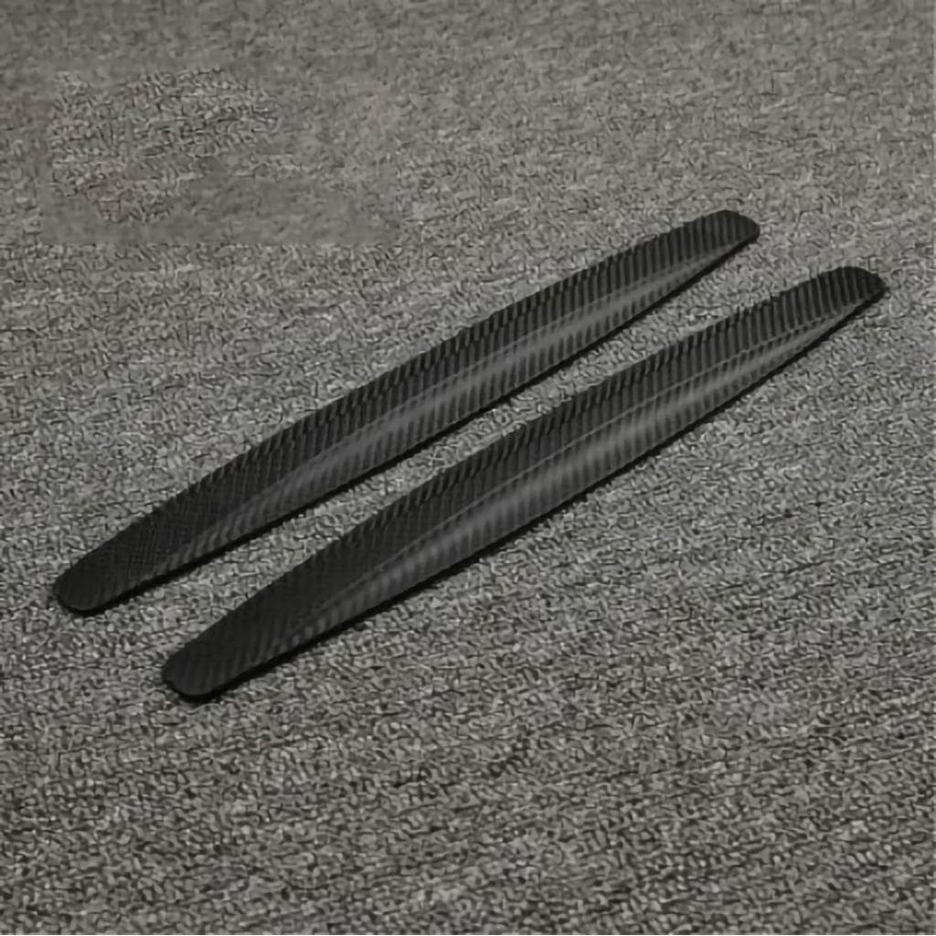 2pcs tiras de para-choque de carro anticolisão à prova d\'água PVC elegante cor canto proteção guarnição
