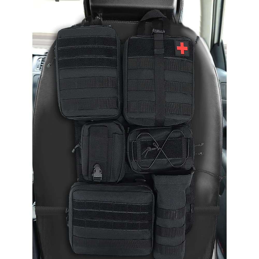 Assento de carro tático pendurado saco assento volta multifuncional saco de armazenamento ventilador militar ao ar livre