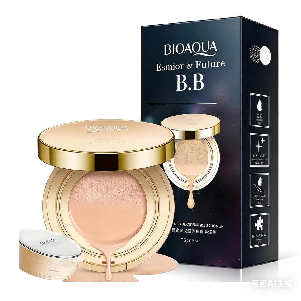 Base de almofada BIOAQUA BB |   Corretivo, hidratante, de longa duração, brilho Natural, leve, adequado para pele, equip
