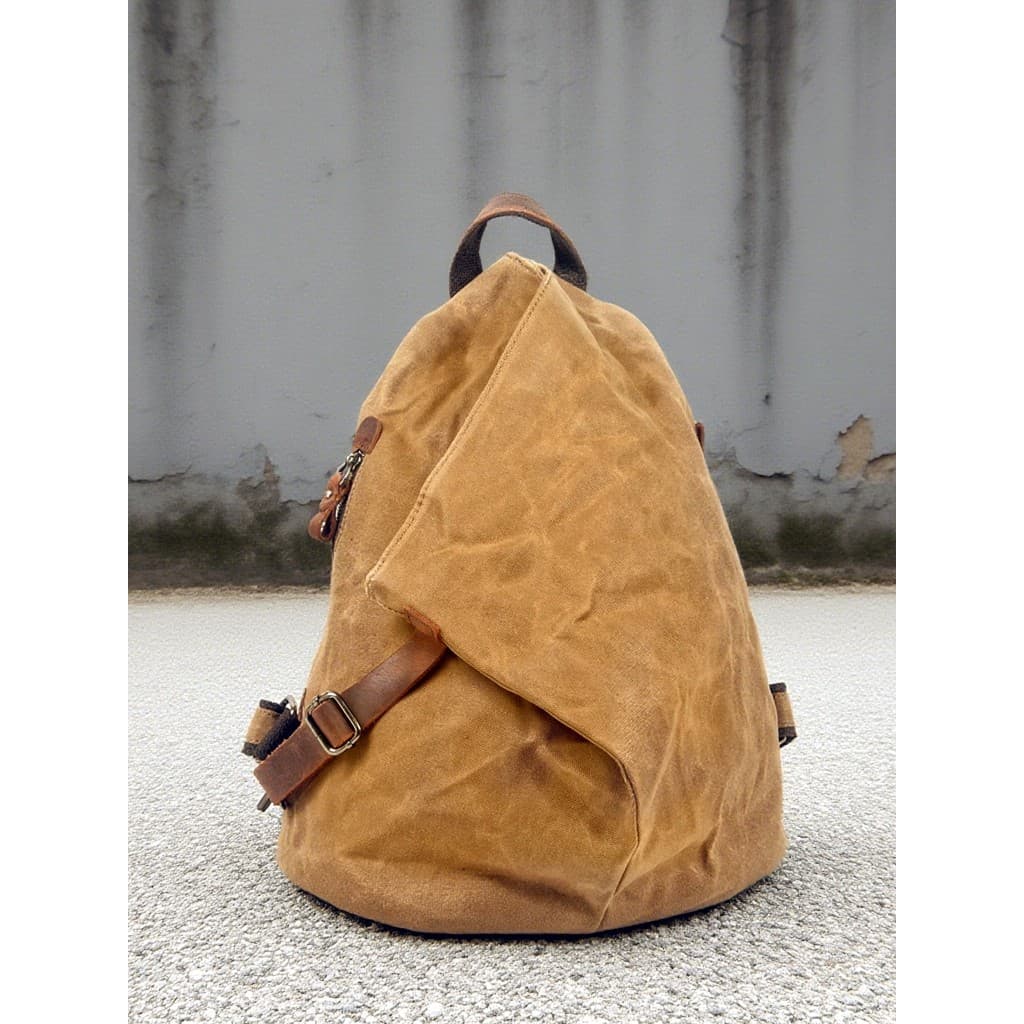 Retro All-Match mochila moda cor sólida juventude lona mochila Batik motocicleta único ferramentas equitação mochila
