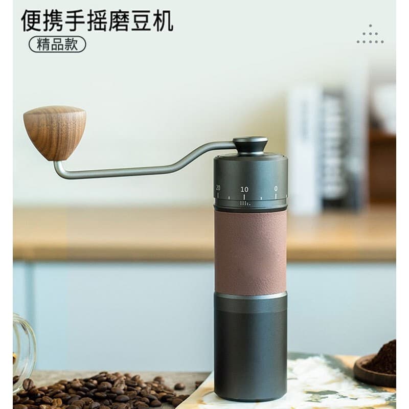 Desenvolvimento de moagem independente de fábrica 420 núcleo de moagem máquina de café com manivela manual portátil liga