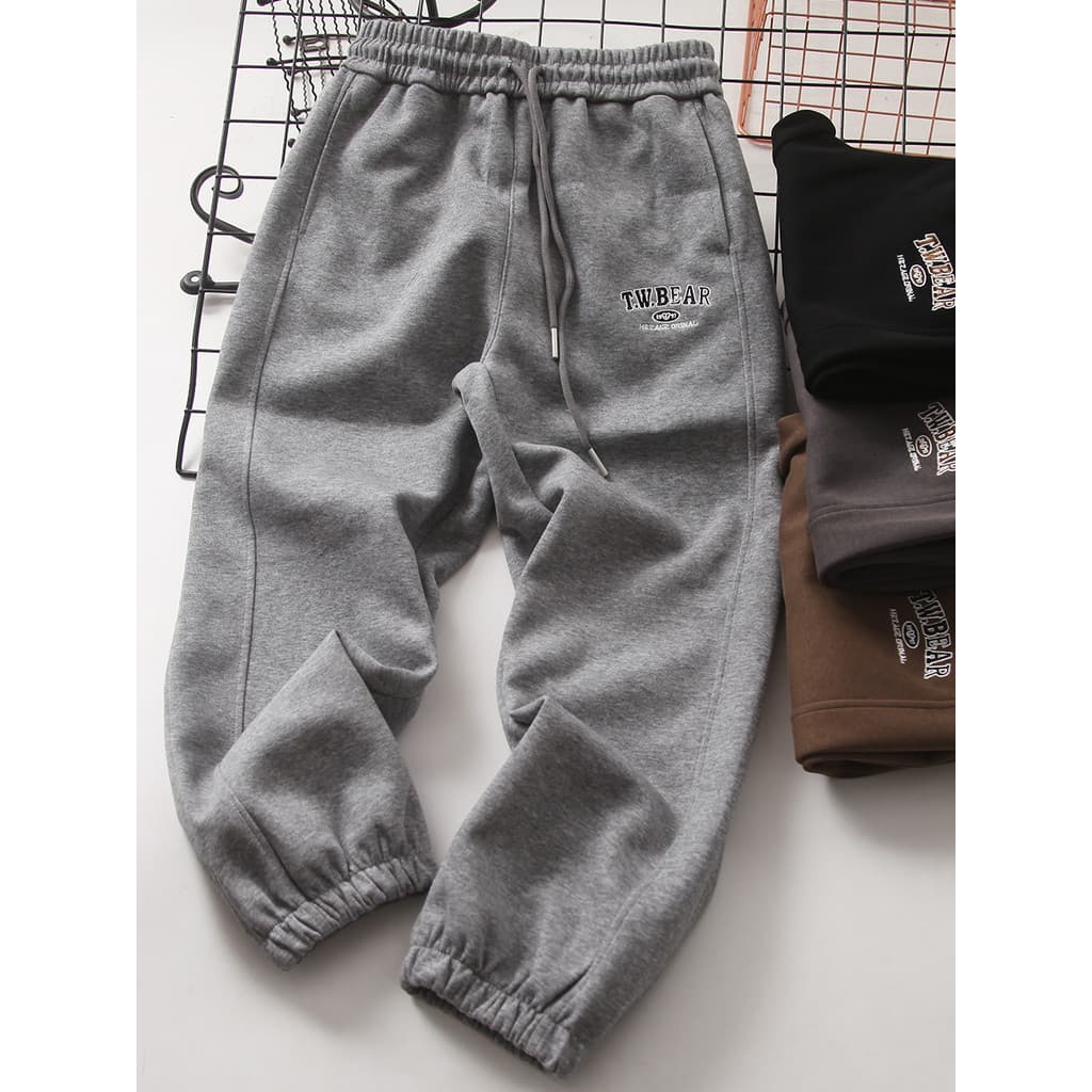 Crianças roupas infantis calças de algodão puro calças infantis médio grande outono sweatpants meninos meninas solto swe
