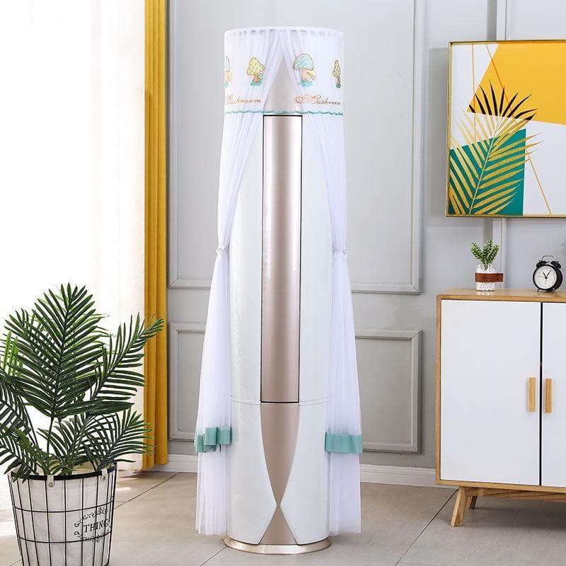 Capa anti-poeira para ar condicionado, novo estilo, bota redonda para armário, não leve, vertical, anti-poeira, capa par