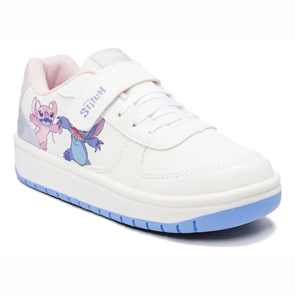 Tênis Infantil menina Casual Stitch Disney - Branco-Original