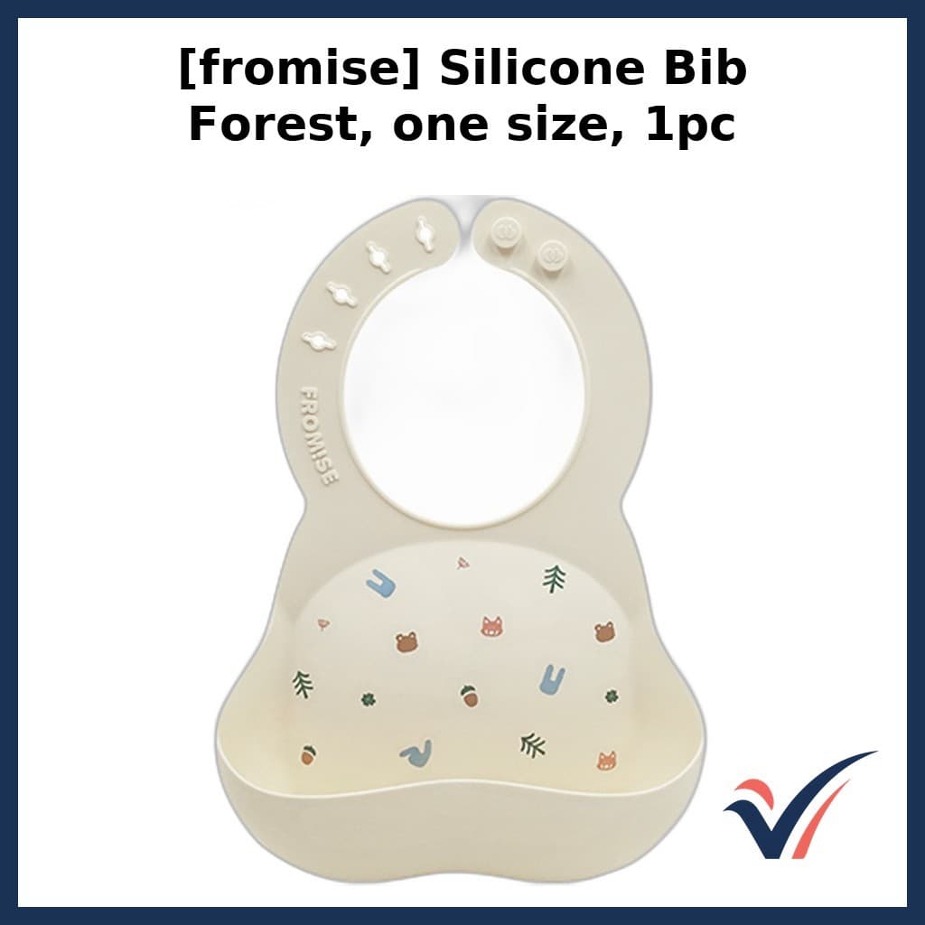 [fromise] Babador De Silicone Forest , Tamanho Único , 1 Unidade/Coreano/Limpeza Fácil/100 % Genuíno Por vibepick