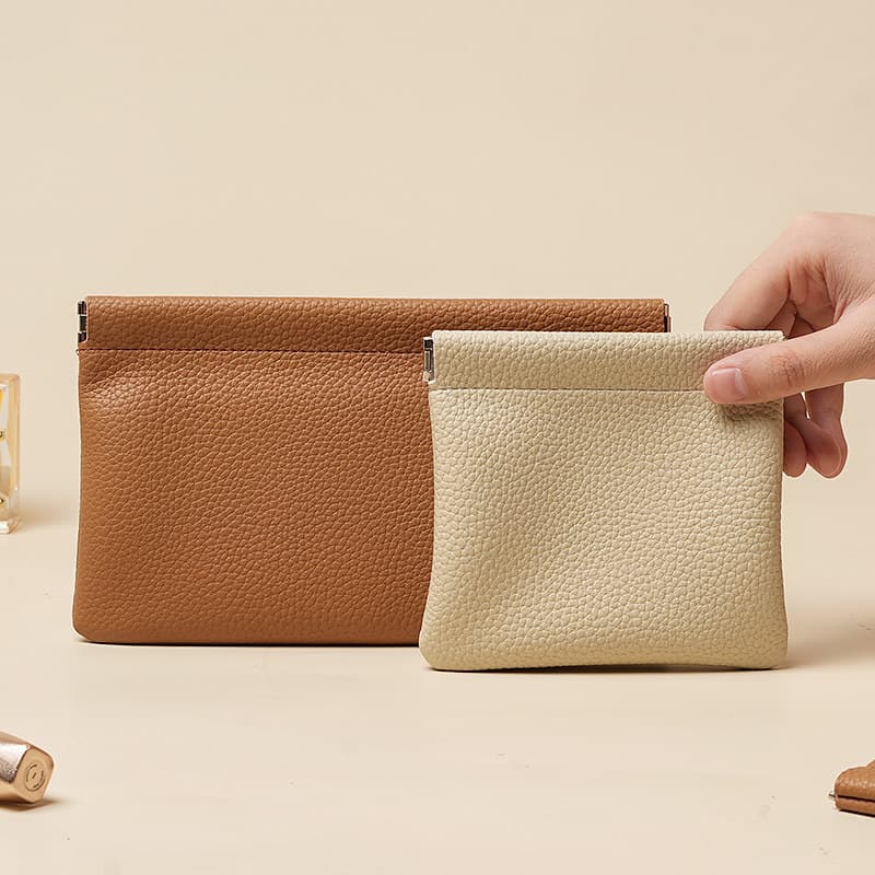 Saco de armazenamento de fechamento automático portátil Mini multifuncional pequeno saco de artigos diversos saco forro