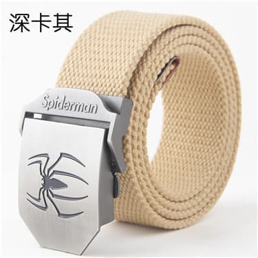 Masculino feminino Universal Spiderman cinto de lona Casual negócios ao ar livre adolescente estudantes versão coreana f