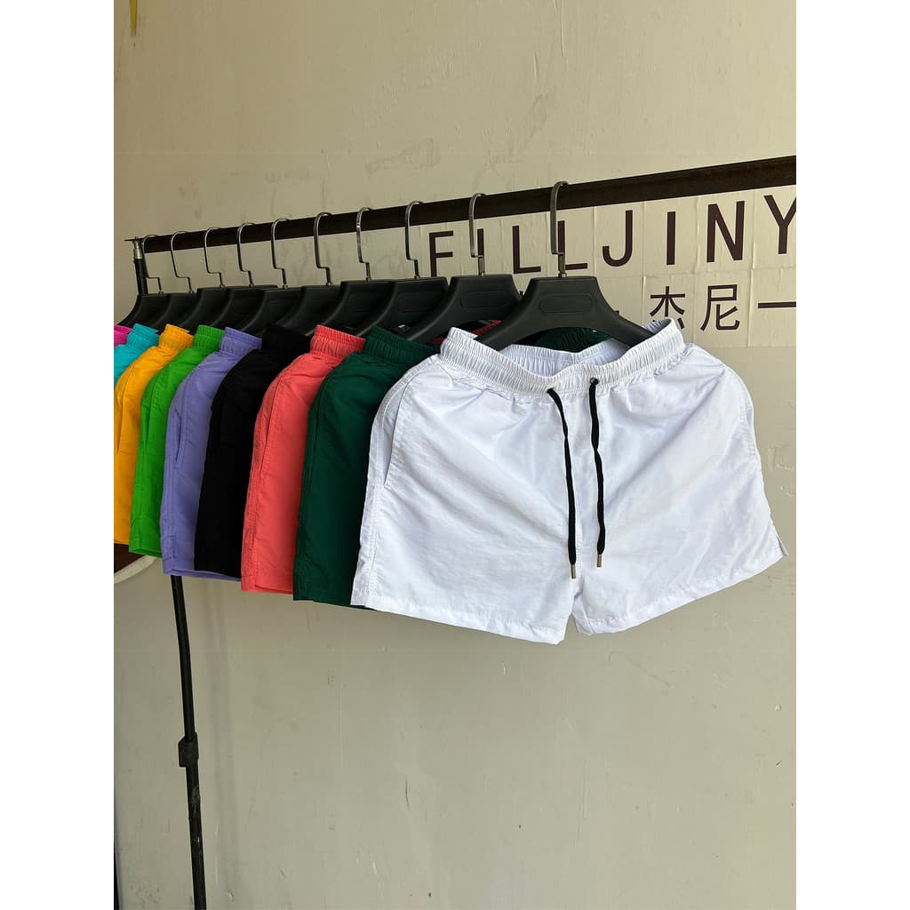 Ultra shorts masculino verão casual shorts moda simples cordão seco calças de três pontos estudante casual calças de pra