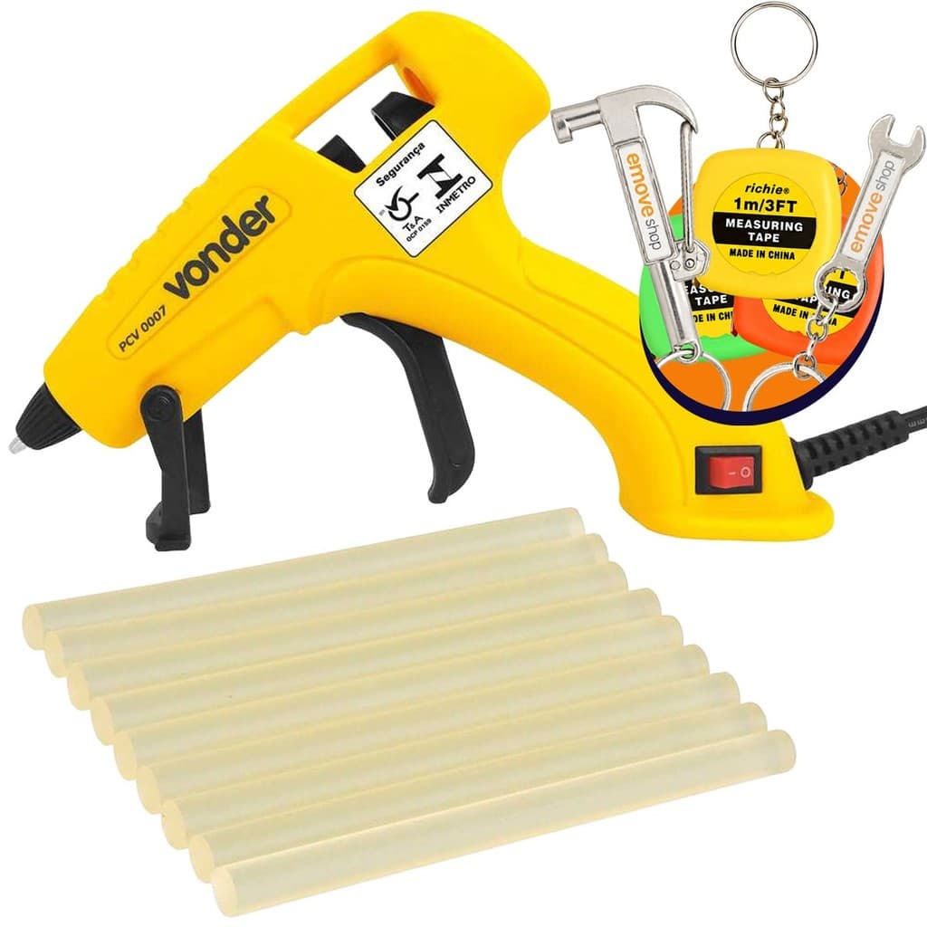 Kit Pistola De Cola Quente Pcv0007 + Bastao 8mmVonder