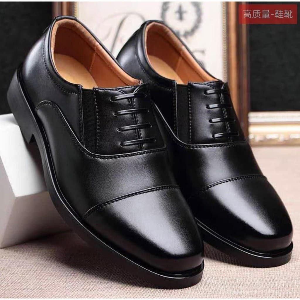 Genuíno rendas sapatos masculinos britânicos juventude tendência média segurança três articulações couro genuíno padrão
