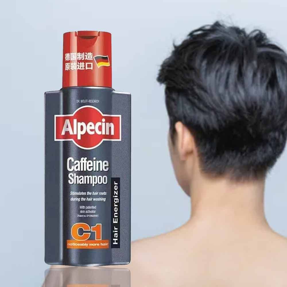 Shampoo Capilar com Cafeína Alpecin Deep Clean para Refrescar o Couro Cabeludo, Cabelos Finos e Planos, Fragrância de Lo