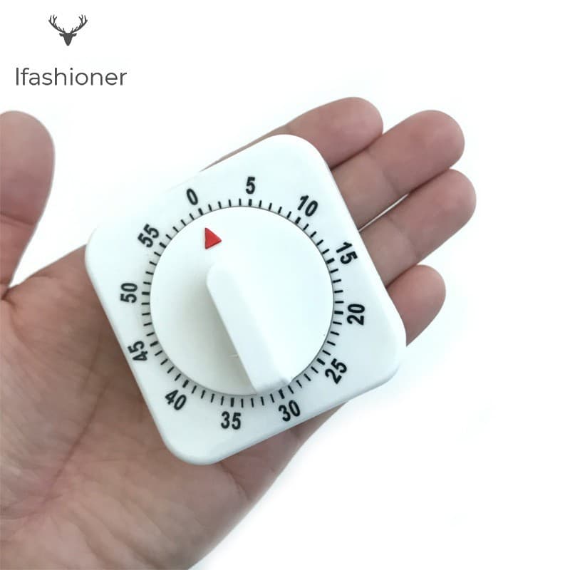 Temporizador Mecânico De 60 Minutos Com Função De Toque De Sino Transparente Para Cozinha , Sala De Aula , Estudo , Gere