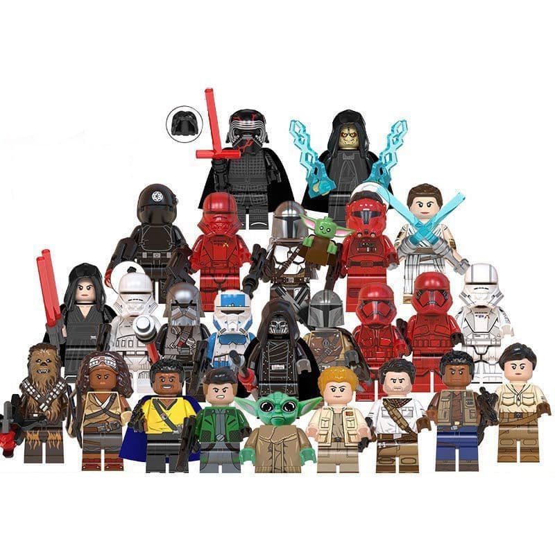 Minifiguras criativas de blocos de construção móveis | Crianças montando brinquedos e enfeites divertidos de mesa