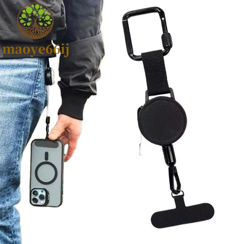 Corda Retrátil para Telefone MAOYE66, Cordão de Segurança com Mosquetão para Celular, Lanyard RJ5S