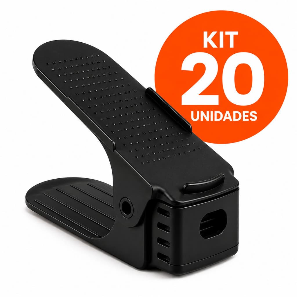 Kit 20 Organizador de Sapatos Ajustável