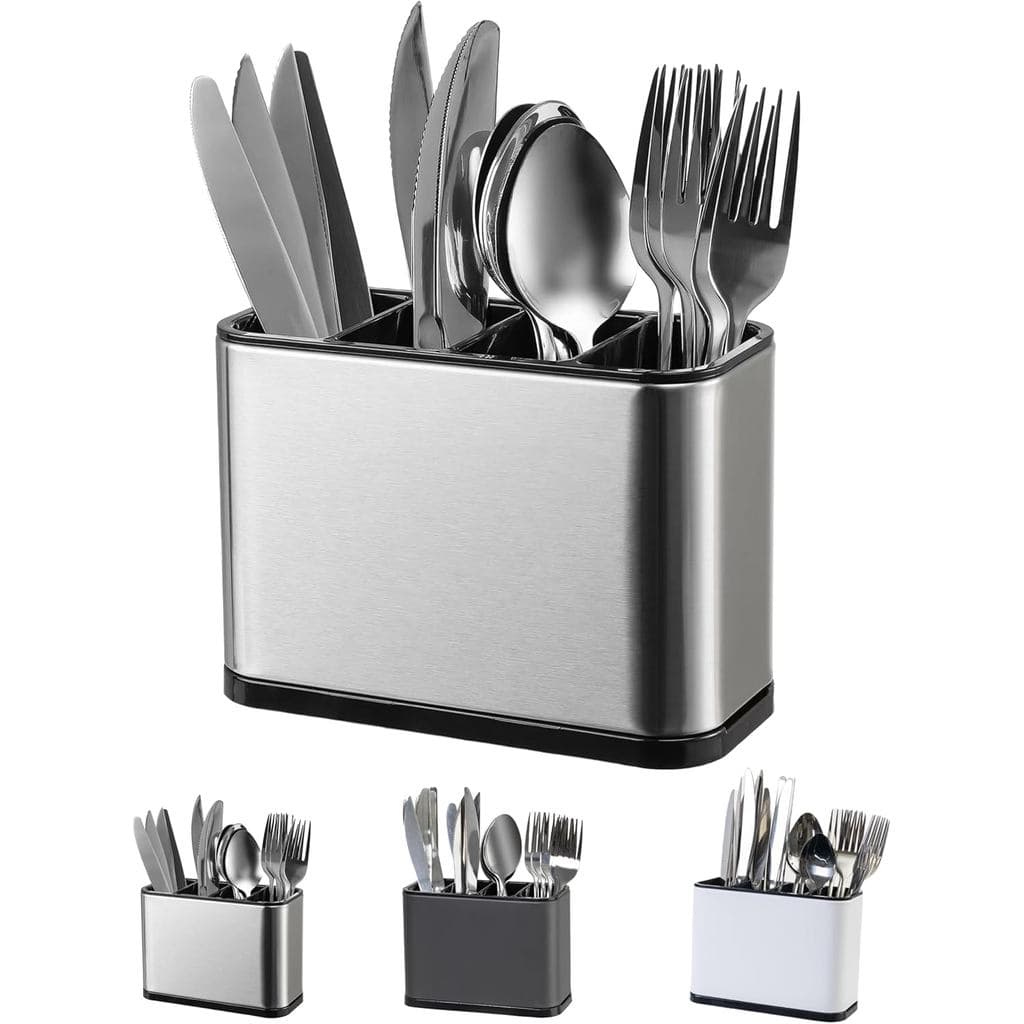 Suporte para Utensílios LIBODOUR, Organizador de Aço Inoxidável para Bancada, Suporte para Colheres, Organizador de Talh