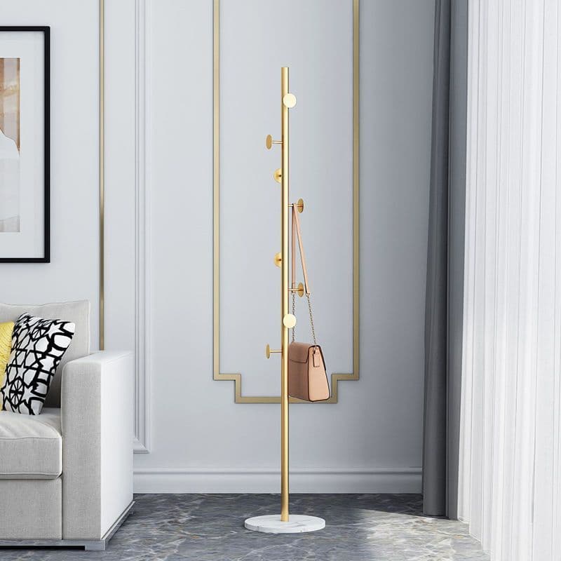 Rack de casaco de mármore chão simples luz luxo roupas rack pendurado saco rack sala estar luz luxo cabide armazenamento