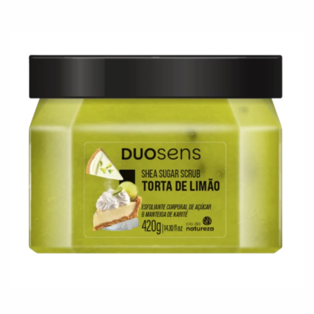 Esfoliante Corporal Sugar Scrub Torta de Limão DuoSens Cia da Natureza 420g
