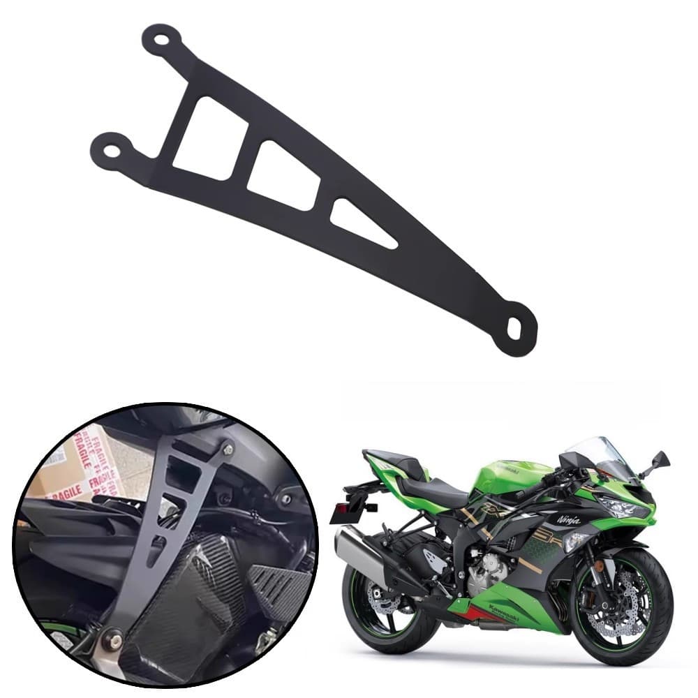 Modificação do suporte de escape da motocicleta Kawasaki Ninja ZX6R ZX636 Reforço do tubo de escape