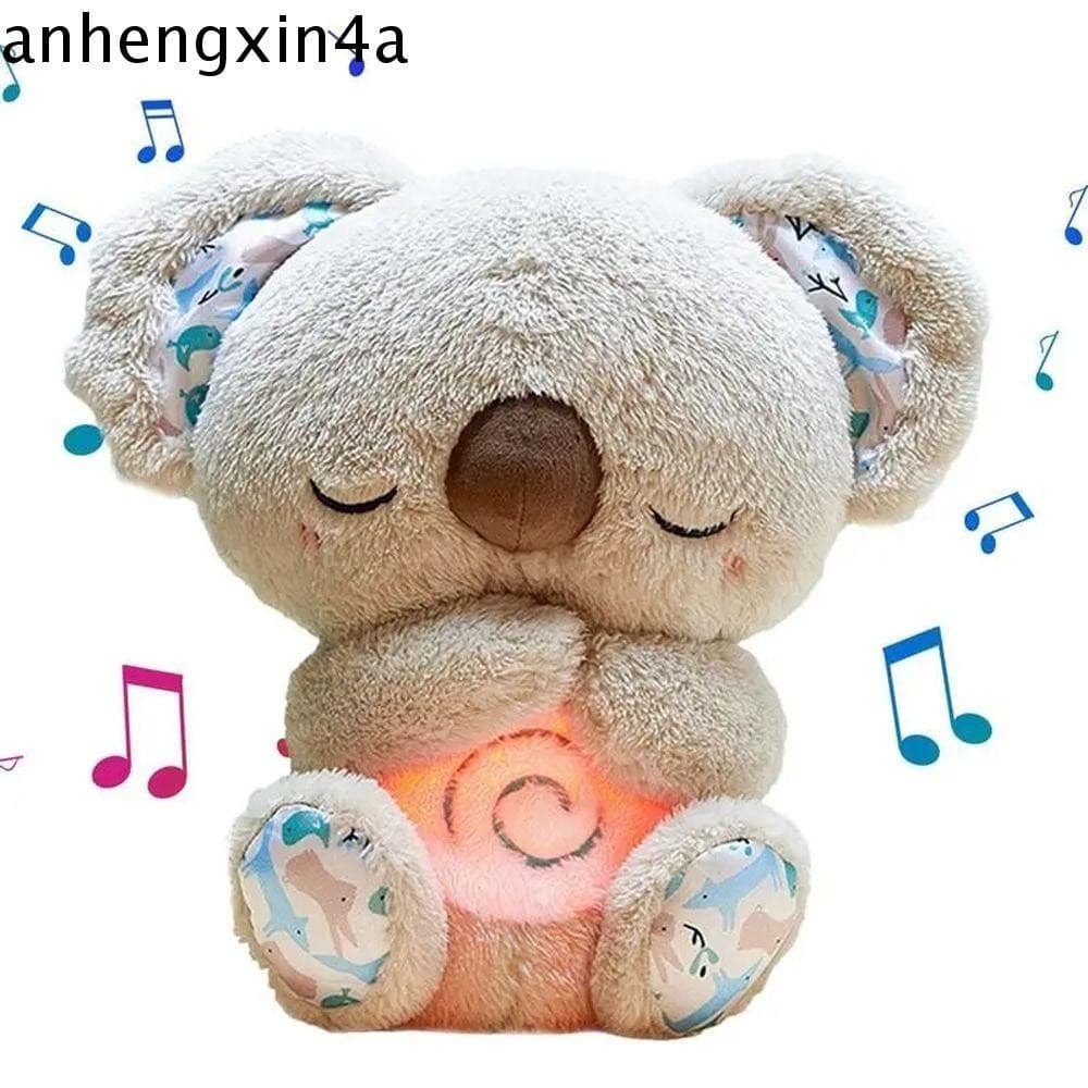 ANHENGXIN Coala Respiratório , Confortável De Alívio De Animais De Pelúcia , Com Som Leve , Brinquedo Musical De Sensori