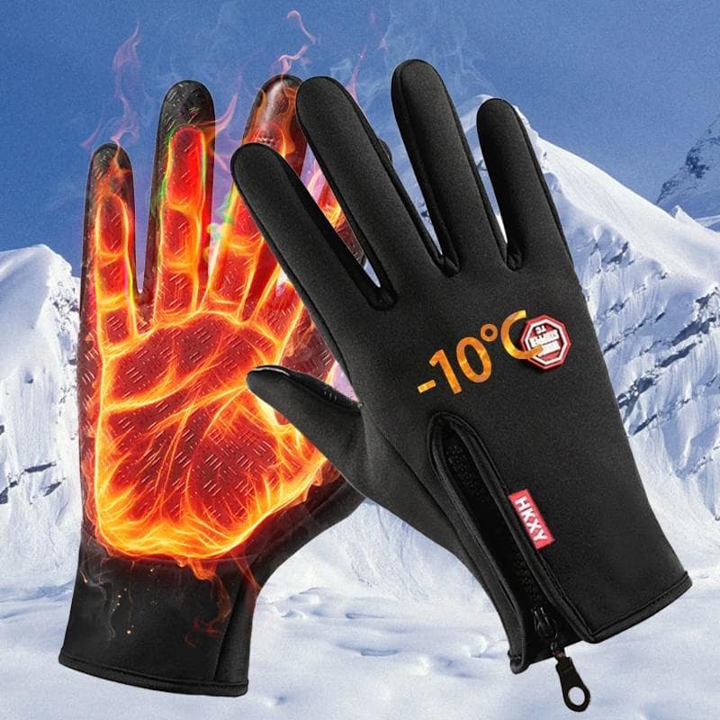 Luvas de Inverno para Homens e Mulheres, Luvas Térmicas com Tela Sensível ao Toque para Ciclismo, Condução e Motociclism