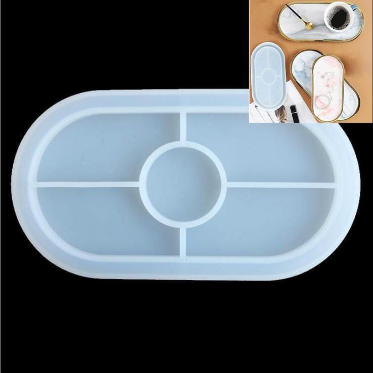 Molde Em Forma De Prato DIY , Placa De Flores , Resina Epóxi , Artesanato , Bandeja Personalizada