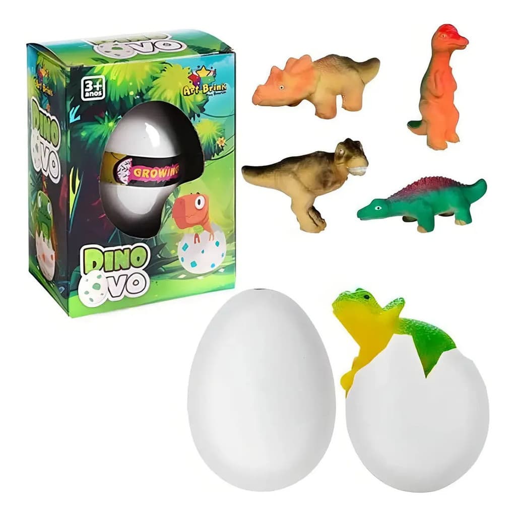 Boneco Dino Ovo Dinossauro Surpresa Cresce Na Água