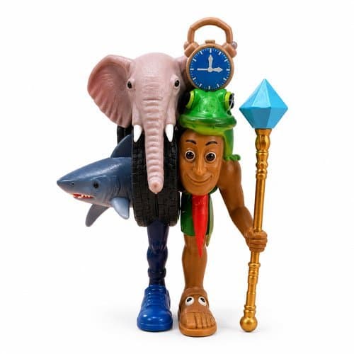 Boneco Brainrot Colecionavel Figurinha Exclusiva Design Detalhado Material Resistente Decoração Colecao