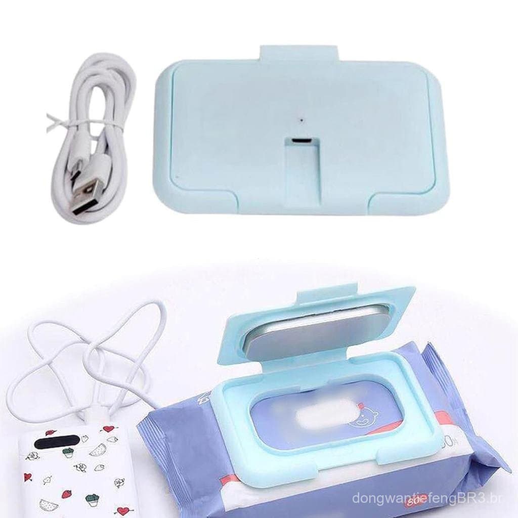 Aquecedor portátil de lenços umedecidos USB, aquecedor de lenços umedecidos, dispositivo de isolamento para lenços umede