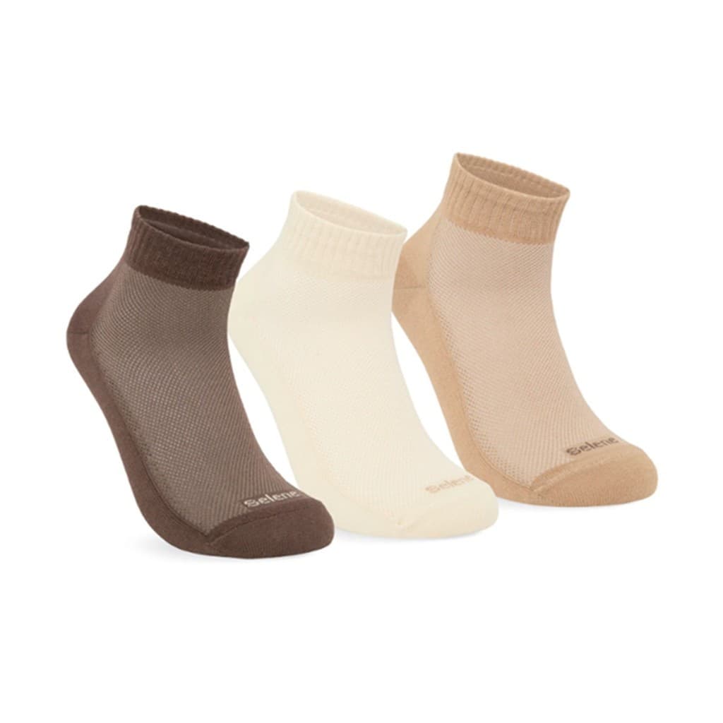 KIT 3 PARES DE MEIA ESPORTIVA CANO CURTO