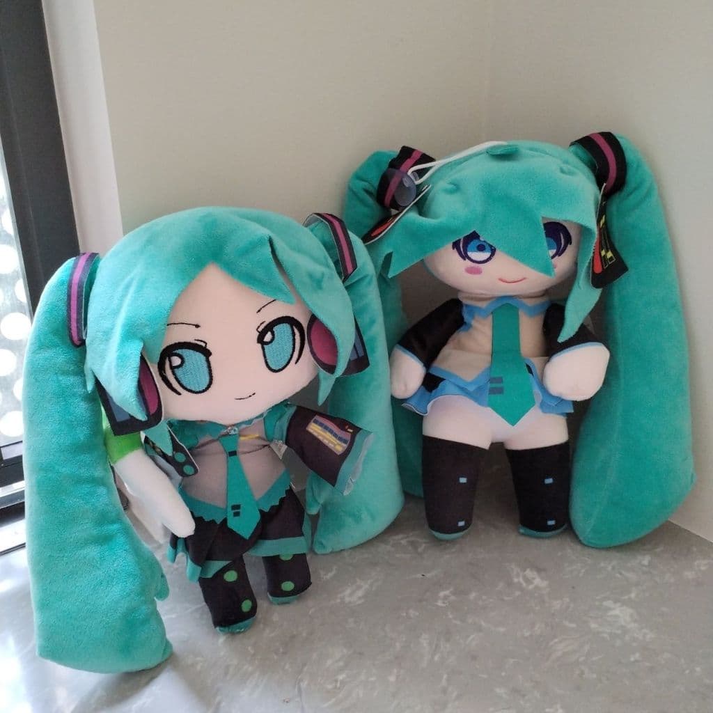 25cm Hatsune Miku Mercadoria Boneca fofa Brinquedo de pelúcia tamanho grande fufu Hatsune Miku Boneca