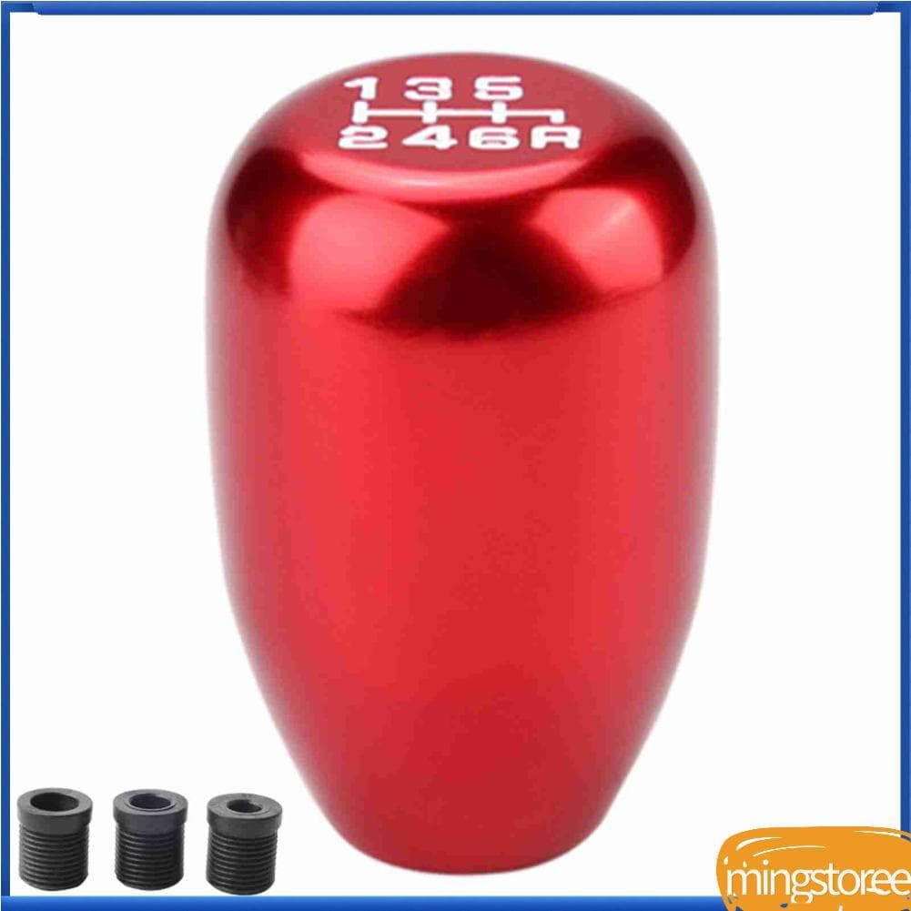 mingstoree.br Acouto 6 Speed ​​Shift knob Gear Knob Carro Modificação Universal Metal Manual Head Shifter (Vermelho)