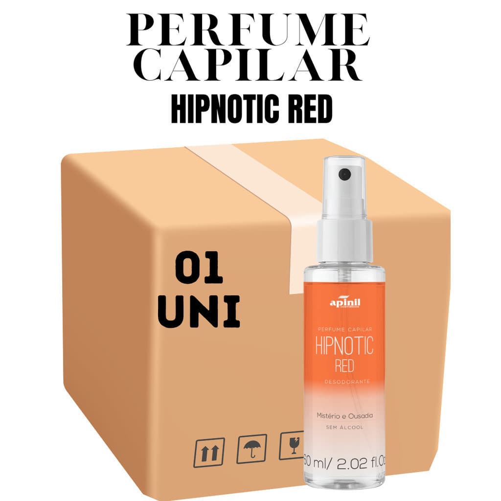 Perfume Capilar Apinil 60ML Hipnotic Red (Campanha)
