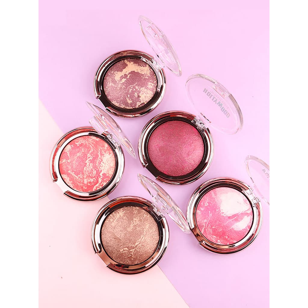 Cozimento Blush cozimento em pó alto brilho tudo-em-um placa genuína Nude maquiagem Natural alto brilho sombra três-em-u