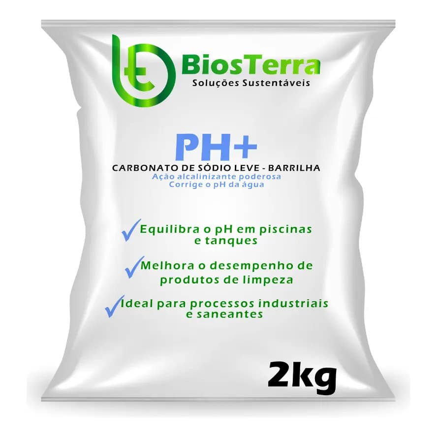 Carbonato De Sódio Leve 2kg - Barrilha Para Piscina