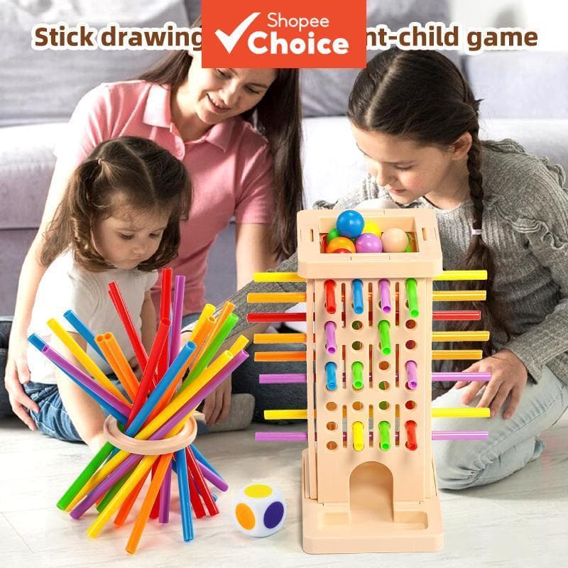 Jogo Montessori de Tabuleiro de Madeira, para Múltiplos Jogadores, para Crianças de 3 a 8 anos, Educativo de