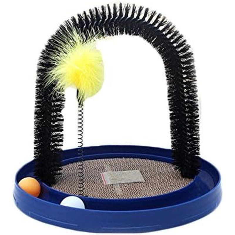 Arch Cat Groom Auto Grooming Toy Self Groomer , Massageador E Arranhador De Gato Com Almofada De Arranhões Erva , Brinqu