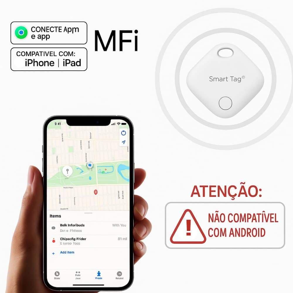 Tag de Rastreamento Losango Portátil GPS Multifuncional para Uso Doméstico e Viagens