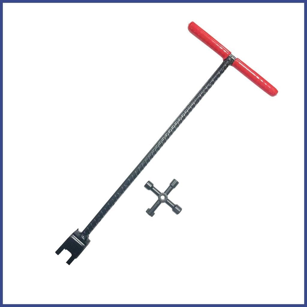 Chave De Medidor De Água Em Forma De T , Antiderrapante , Ergonômica , Ferramenta De Válvula De Corte Para Irrigação Ao