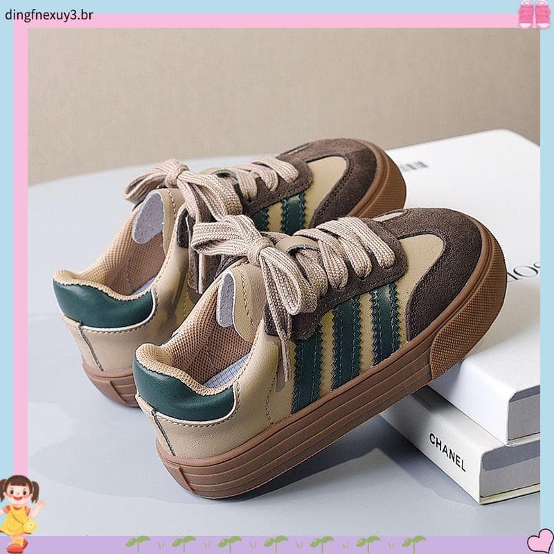 Meninas tênis 2026 primavera outono novo estilo crianças sapatos de treinamento alemão médio grande crianças esportes de