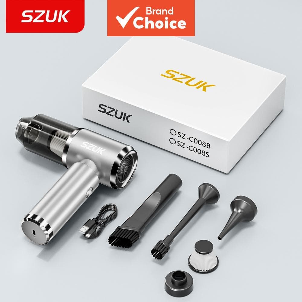 Aspirador de pó de carro sem fio SZUK Mini portátil com sucção multi-ângulo