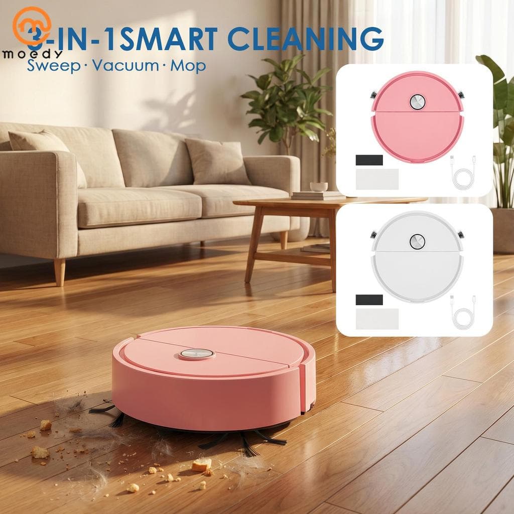 Mini Robô Aspirador 3 Em 1 Multifuncional Inteligente Adequado Para Ladrilhos E Mármore SHOPSKC7174