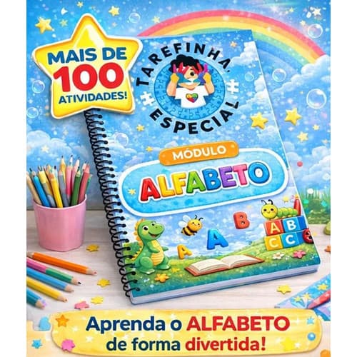 Apostila Alfabetização Infantil 132 Atividades 4 A 7 Anos Azul