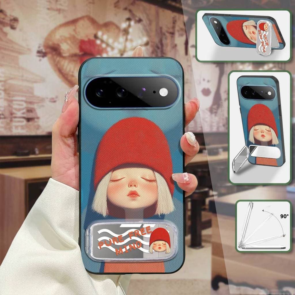 Capa De Telefone TPU À Prova De Choque Para Google Pixel11 Pro XL Anti-Poeira 3D Durável Design De Moda Espelho Bordado