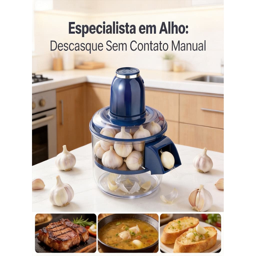 Descascador Elétrico Frutas Legumes Aço Inox USB Recarregável Bivolt
