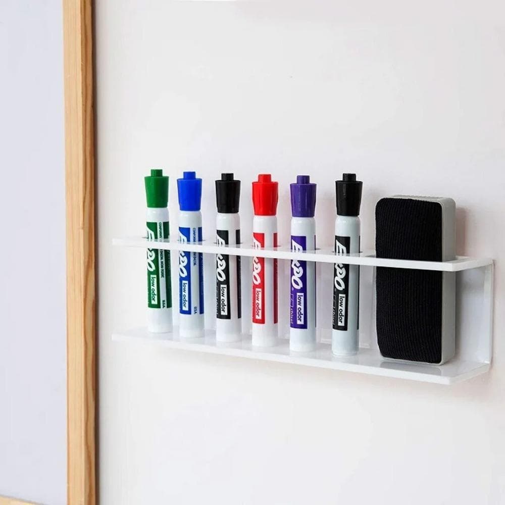 Marcador De Quadro Branco HWNOSU E Suporte De Borracha , Canetas Marcadoras Domésticas De 6 Slots Caneta Furos Montado N