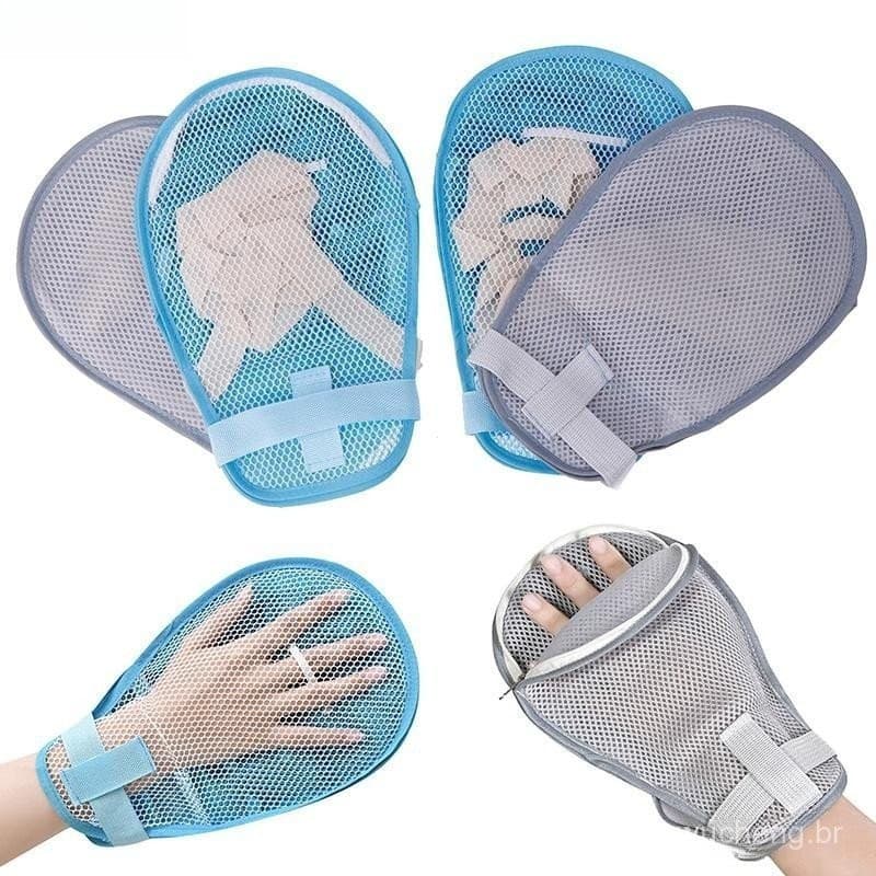 Luvas Protetoras com Controle de Dedos, Protetor de Mãos Contra Infecções, Adequado para Pacientes Idosos COD Z5JR